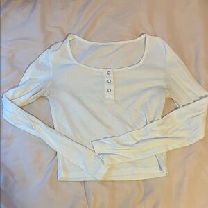 Women's Cream Long Sleeve Top